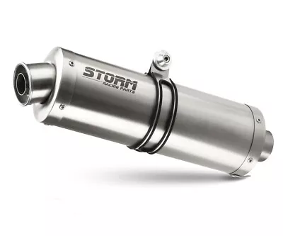 Exhaust Muffler Storm By Mivv Oval Stainless Steel Ktm 690 ENDURO R 2019 > 2023 • $208.27